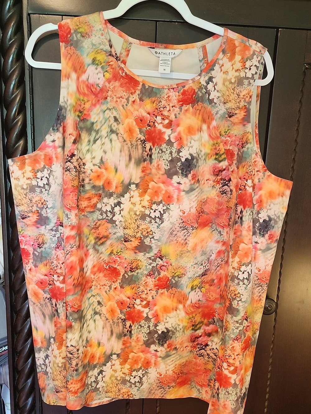 Athleta Multicolor Floral Sleeveless Tank